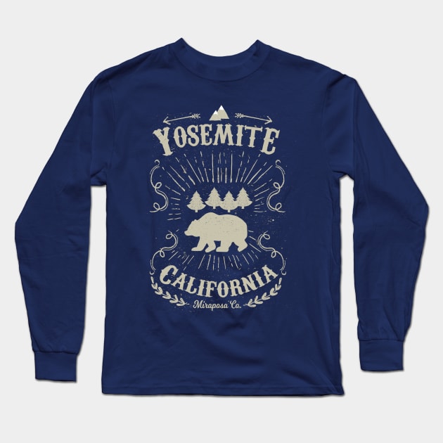 Yosemite National Park California Long Sleeve T-Shirt by Styleuniversal